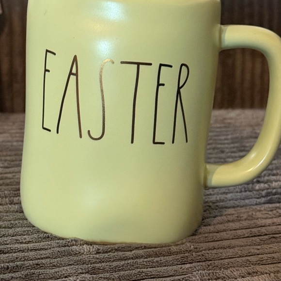 Rae Dunn Pastel Green 'EASTER' Ceramic Matte Mug w/ Gold Text - Picture 6 of 6